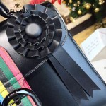 Delvaux-035 box皮槍色五金時尚潮流黑色手提單肩斜挎包