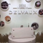 Delvaux-22 專櫃最新brillant純白印度紅遍原版粒面牛皮手提單肩包