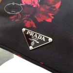 Prada-1BR269 玫瑰花原版降落傘面料女士新款肩背斜背包