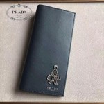 PRADA 2M0836-06 精英必備男士公仔系列黑色原版十字紋長款西裝夾