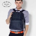 PRADA BZ002-2 戶外必備男女款黑色原單尼龍降落傘面料雙肩包書包
