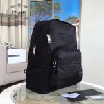 PRADA BZ002-2 戶外必備男女款黑色原單尼龍降落傘面料雙肩包書包