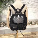 Prada-1BZ811 最新專櫃機器人黑色防水尼龍料銀色五金配件原裝十字紋配皮背包