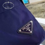 PRADA BZ002 戶外必備男女款深藍色原單尼龍降落傘面料雙肩包書包