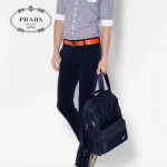 PRADA BZ002-2 戶外必備男女款黑色原單尼龍降落傘面料雙肩包書包