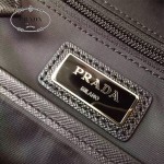 PRADA VZ0066-3 潮人必備男士原單黑色降落傘面料休閒雙肩包書包