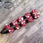 PRADA 1TY001-3 時尚魅力純手工製作原單紅色花朵百搭包包肩帶