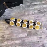 PRADA 1TY001 時尚魅力純手工製作原單黃色花朵百搭包包肩帶