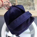 PRADA BZ002 戶外必備男女款深藍色原單尼龍降落傘面料雙肩包書包