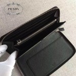PRADA 2M1188-15 商務男士新配色原單十字紋長款錢包手拿包