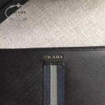 PRADA 2M1188-15 商務男士新配色原單十字紋長款錢包手拿包