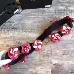 PRADA 1TY001-3 時尚魅力純手工製作原單紅色花朵百搭包包肩帶