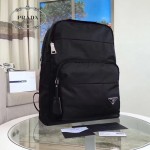 PRADA BZ002-2 戶外必備男女款黑色原單尼龍降落傘面料雙肩包書包