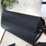 PRADA 1BA046-06 時尚女士紅色鱷魚紋手腕配原版皮手提單肩包