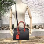 PRADA 1BA046-06 時尚女士紅色鱷魚紋手腕配原版皮手提單肩包