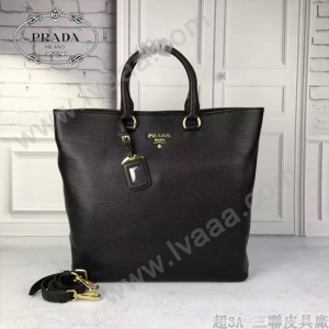 Prada-BN1713-3 進口時尚簡約原裝防鹿牛皮超大容量購物包