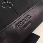 Prada-VA0826-3 黑色進口降落傘面料原廠錦綸裡布青古銅五金男士斜挎包