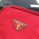 Prada-1N1860L-4 原單尼龍防水面料時尚潮流紅色相機包