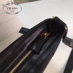 Prada-VA0826-3 黑色進口降落傘面料原廠錦綸裡布青古銅五金男士斜挎包