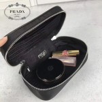 Prada-2QS003 黑色森林圖案進口降落傘尼龍材質化妝包