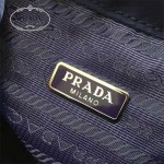 PRADA 1BH029-2 專櫃限量版防水尼龍配原版十字紋迷你雙肩包