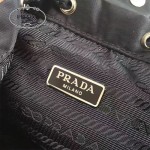 PRADA 1BH029-3 專櫃限量版防水尼龍配原版十字紋迷你雙肩包