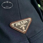 Prada-VA0887-2 原單藍色洗水布時尚潮流男士斜挎包