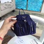 PRADA 1BH029-2 專櫃限量版防水尼龍配原版十字紋迷你雙肩包
