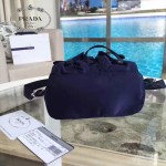 PRADA 1BH029-2 專櫃限量版防水尼龍配原版十字紋迷你雙肩包