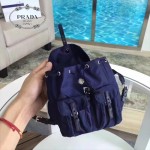 PRADA 1BH029-2 專櫃限量版防水尼龍配原版十字紋迷你雙肩包