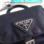 PRADA 1BH029-3 專櫃限量版防水尼龍配原版十字紋迷你雙肩包