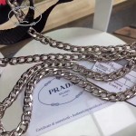 PRADA 1BH029 專櫃限量版玫瑰花防水尼龍配原版十字紋迷你雙肩包