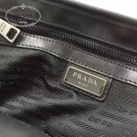 Prada-VA1062 黑色男女適用款進口防水降落傘布料斜挎包