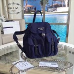 PRADA 1BH029-2 專櫃限量版防水尼龍配原版十字紋迷你雙肩包