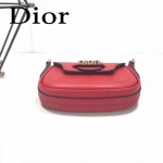 DIOR-003 早春最新款D Fence紅色原版皮大小號單肩斜挎包