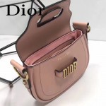 DIOR-003-4 早春最新款D Fence粉色原版皮大小號單肩斜挎包
