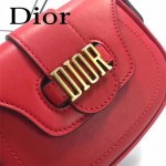 DIOR-003 早春最新款D Fence紅色原版皮大小號單肩斜挎包