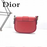 DIOR-003 早春最新款D Fence紅色原版皮大小號單肩斜挎包