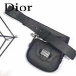 DIOR-003-3 早春最新款D Fence黑色原版皮大小號單肩斜挎包