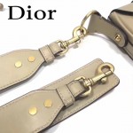 DIOR-003-5 早春最新款D Fence淺灰色原版皮大小號單肩斜挎包