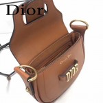 DIOR-003-6 早春最新款D Fence土黃色原版皮大小號單肩斜挎包