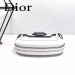 DIOR-003-2 早春最新款D Fence白色原版皮大小號單肩斜挎包