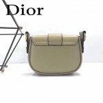 DIOR-003-5 早春最新款D Fence淺灰色原版皮大小號單肩斜挎包