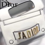 DIOR-001-2 王子文同款JADIOR系列古銅字母白色原版皮單肩斜挎包手拿包