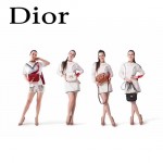 DIOR-003 早春最新款D Fence紅色原版皮大小號單肩斜挎包