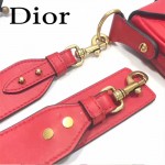DIOR-003 早春最新款D Fence紅色原版皮大小號單肩斜挎包