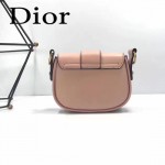 DIOR-003-4 早春最新款D Fence粉色原版皮大小號單肩斜挎包