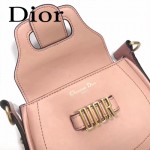 DIOR-003-4 早春最新款D Fence粉色原版皮大小號單肩斜挎包