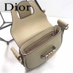 DIOR-003-5 早春最新款D Fence淺灰色原版皮大小號單肩斜挎包