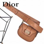 DIOR-003-6 早春最新款D Fence土黃色原版皮大小號單肩斜挎包
